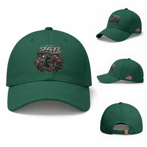 Retro Biker USA 250th Anniversary Baseball Cap Vintage Motorcycle American Flag Route 66 Highway
