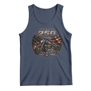 Retro Biker USA 250th Anniversary Tank Top Vintage 250 Years 1776 2026 Patriotic Motorcycle American Flag