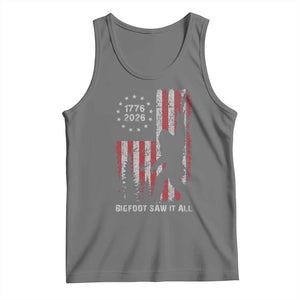 Bigfoot Sasquatch USA 250th Anniversary Tank Top Retro Bigfoot Saw It All 250 Years 1776 2026 4th of July