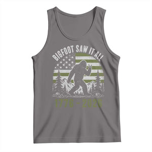 Retro Bigfoot Saw It All USA 250th Anniversary Tank Top 250 Years 1776 2026 4th of July Sasquatch Flag