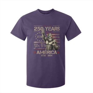 Bigfoot Sasquatch USA 250th Anniversary T Shirt For Kid Retro 250 Years 1776 2026 4th of July Independence Day