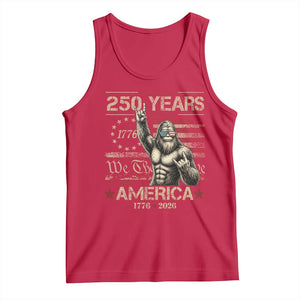 Bigfoot Sasquatch USA 250th Anniversary Tank Top Retro 250 Years 1776 2026 4th of July Independence Day