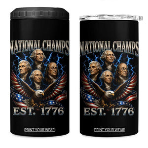 Founding Fathers USA 250th Anniversary 4 in 1 Can Cooler Tumbler Vintage National Champions 250 Years Patriotic American Flag