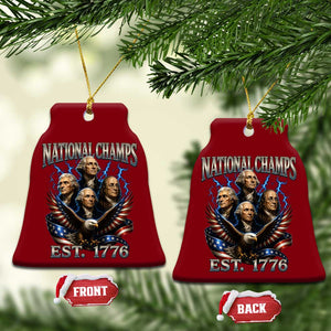Founding Fathers USA 250th Anniversary Ceramic Ornament Vintage National Champions 250 Years Patriotic American Flag