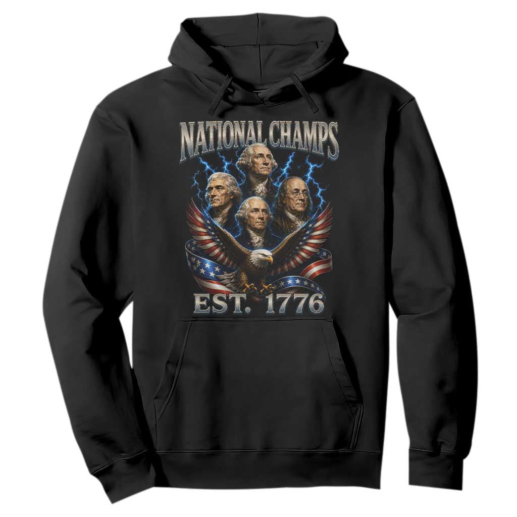 Founding Fathers USA 250th Anniversary Hoodie Vintage National Champions 250 Years Patriotic American Flag
