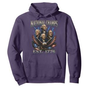Founding Fathers USA 250th Anniversary Hoodie Vintage National Champions 250 Years Patriotic American Flag