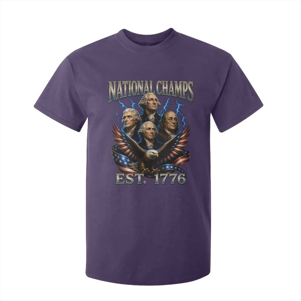 Founding Fathers USA 250th Anniversary T Shirt For Kid Vintage National Champions 250 Years Patriotic American Flag