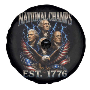 Founding Fathers USA 250th Anniversary Spare Tire Cover Vintage National Champions 250 Years Patriotic American Flag