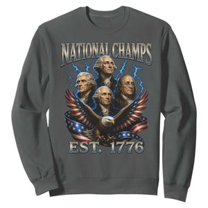 Founding Fathers USA 250th Anniversary Sweatshirt Vintage National Champions 250 Years Patriotic American Flag