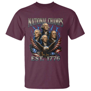 Founding Fathers USA 250th Anniversary T Shirt Vintage National Champions 250 Years Patriotic American Flag