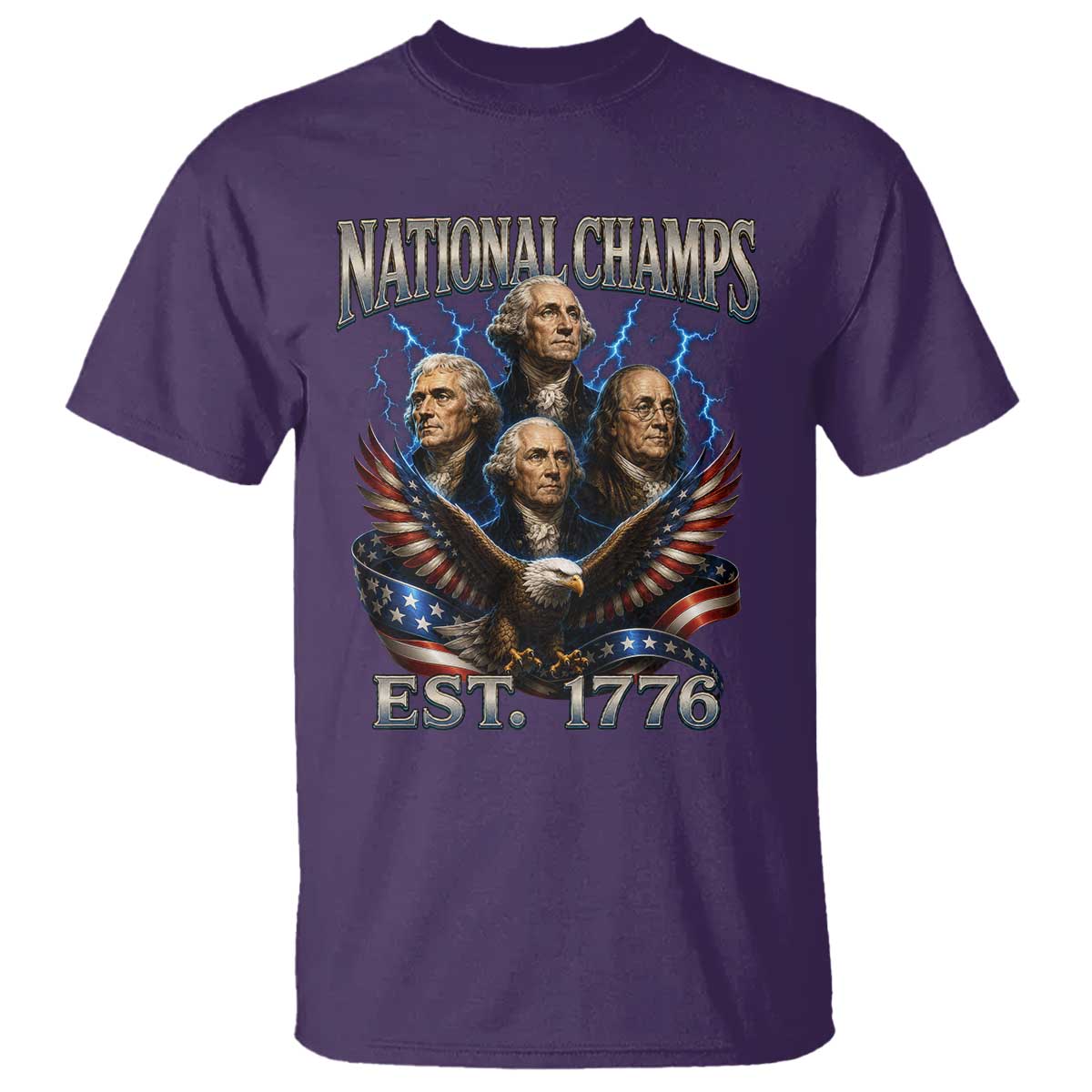Founding Fathers USA 250th Anniversary T Shirt Vintage National Champions 250 Years Patriotic American Flag