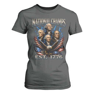 Founding Fathers USA 250th Anniversary T Shirt For Women Vintage National Champions 250 Years Patriotic American Flag