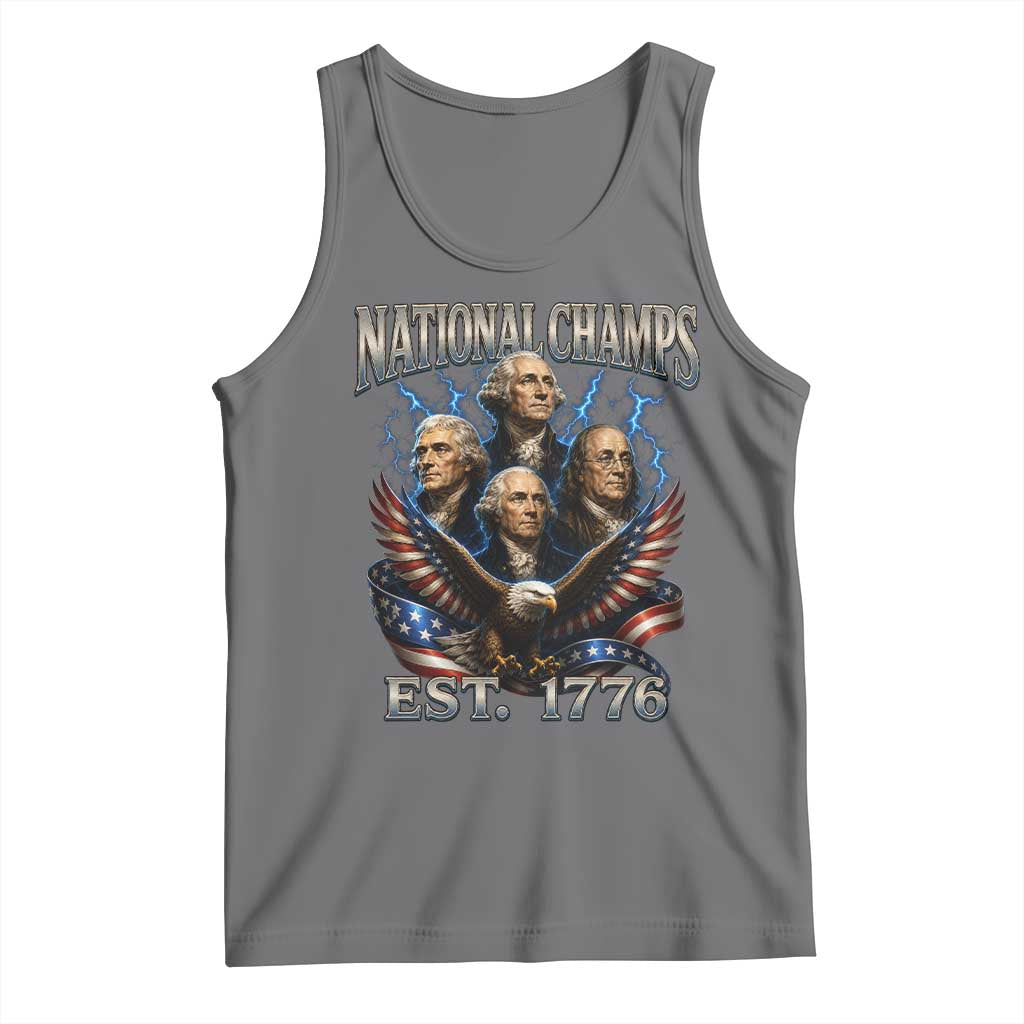 Founding Fathers USA 250th Anniversary Tank Top Vintage National Champions 250 Years Patriotic American Flag