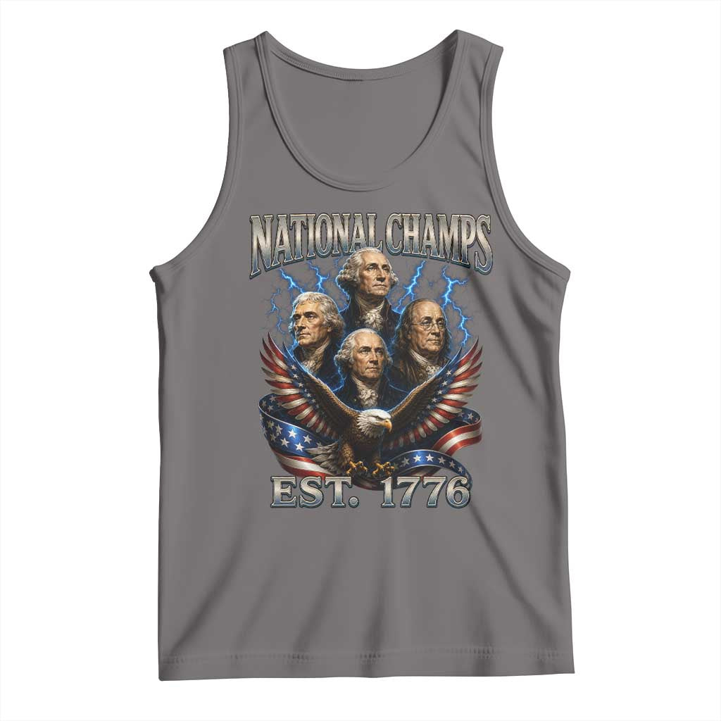 Founding Fathers USA 250th Anniversary Tank Top Vintage National Champions 250 Years Patriotic American Flag
