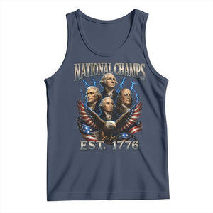 Founding Fathers USA 250th Anniversary Tank Top Vintage National Champions 250 Years Patriotic American Flag