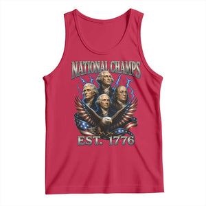 Founding Fathers USA 250th Anniversary Tank Top Vintage National Champions 250 Years Patriotic American Flag