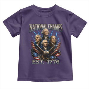 Founding Fathers USA 250th Anniversary Toddler T Shirt Vintage National Champions 250 Years Patriotic American Flag