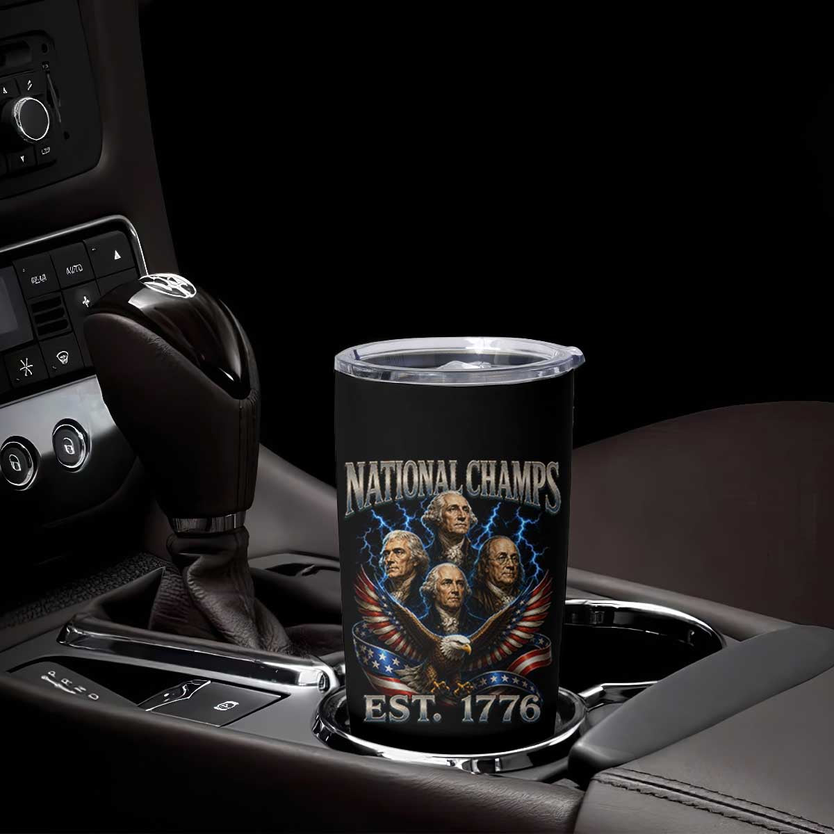Founding Fathers USA 250th Anniversary Tumbler Cup Vintage National Champions 250 Years Patriotic American Flag