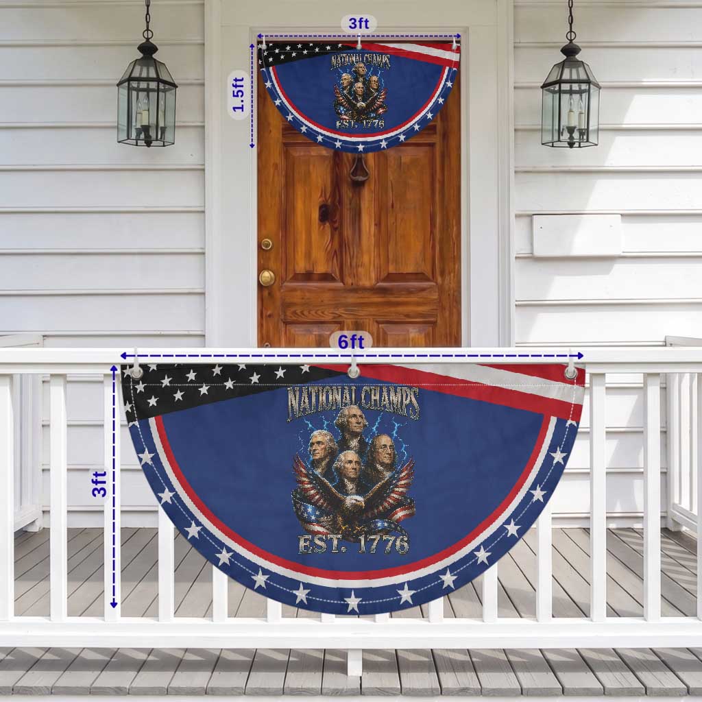 Founding Fathers USA 250th Anniversary Patriotic Fan Flag Vintage National Champions 250 Years American Flag