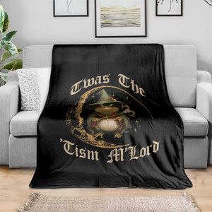 Twas the Tism MLord Frog Throw Blanket Funny Anti Social Meme TS10 Print Your Wear