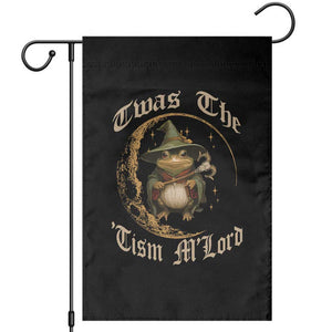Twas the Tism MLord Frog Garden Flag Funny Anti Social Meme TS10 Black Print Your Wear
