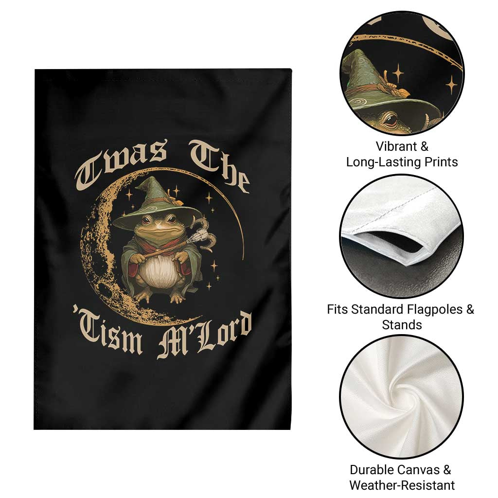 Twas the Tism MLord Frog Garden Flag Funny Anti Social Meme TS10 Print Your Wear