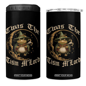 Twas the Tism MLord Frog 4 in 1 Can Cooler Tumbler Funny Anti Social Meme TS10 One Size: 16 oz Black Print Your Wear
