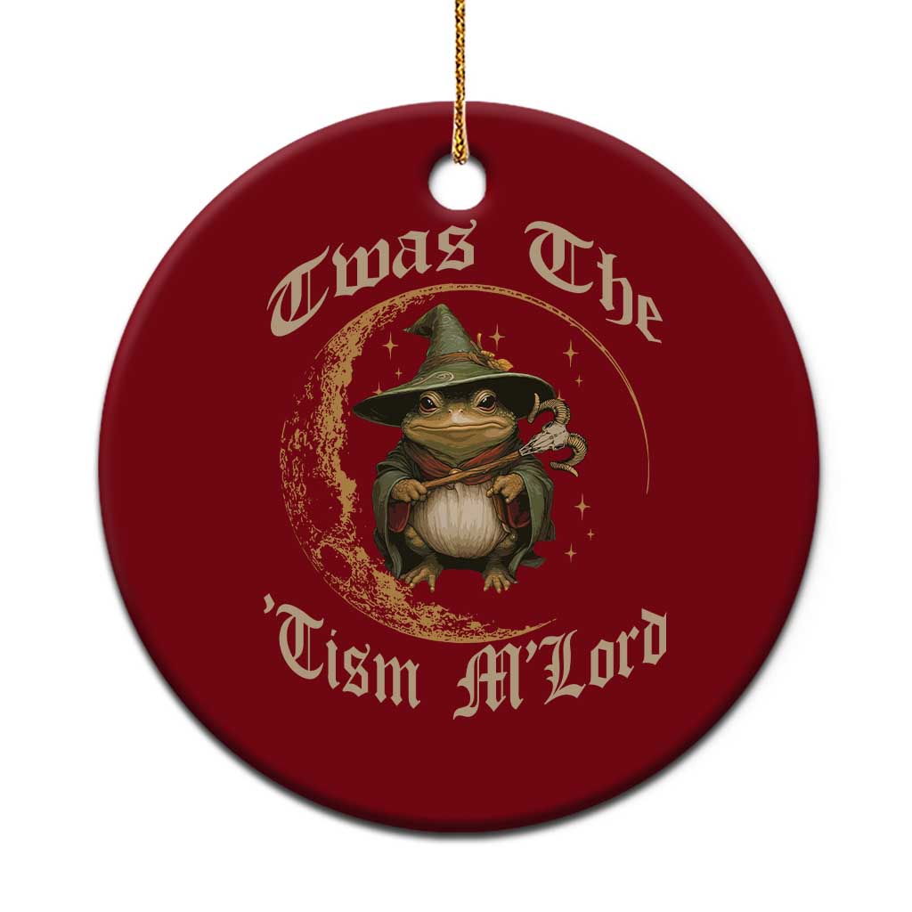 Twas the Tism MLord Frog Ceramic Ornament Funny Anti Social Meme TS10 1pc Red Print Your Wear