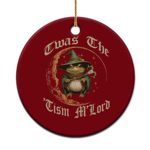 Twas the Tism MLord Frog Ceramic Ornament Funny Anti Social Meme TS10 1pc Red Print Your Wear
