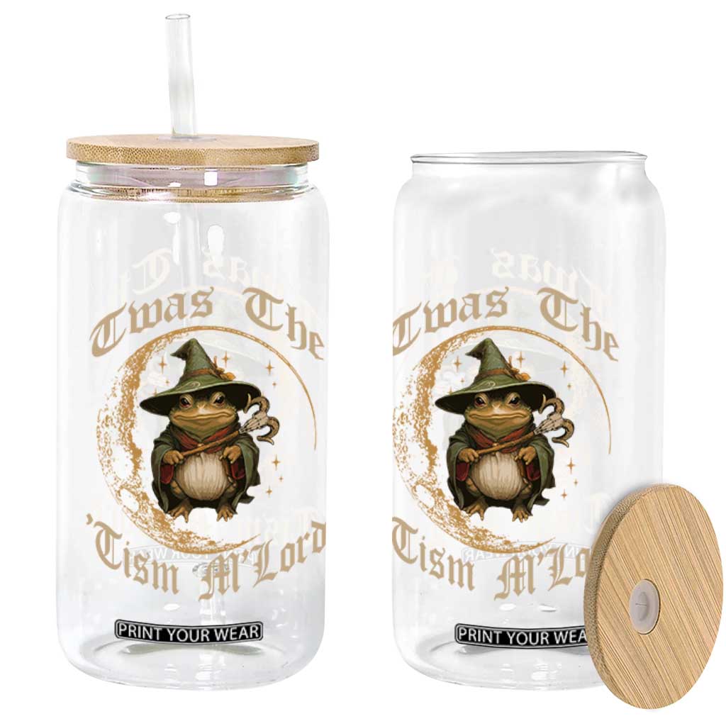 Twas the Tism MLord Frog Glass Can Funny Anti Social Meme TS10 Print Your Wear