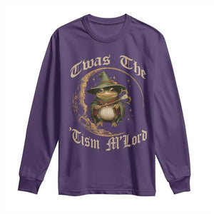 Twas the Tism MLord Frog Long Sleeve Shirt Funny Anti Social Meme TS10 Purple Print Your Wear