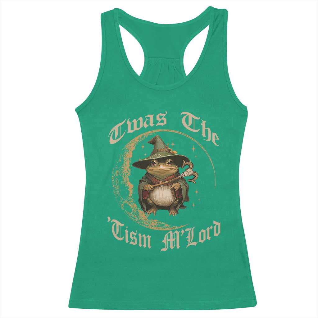 Twas the Tism MLord Frog Racerback Tank Top Funny Anti Social Meme TS10 Irish Green Print Your Wear