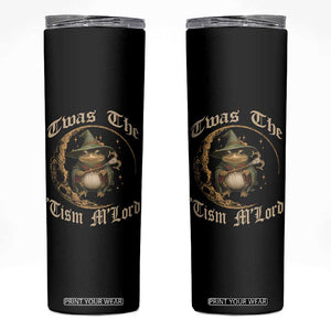 Twas the Tism MLord Frog Skinny Tumbler Funny Anti Social Meme TS10 Black Print Your Wear