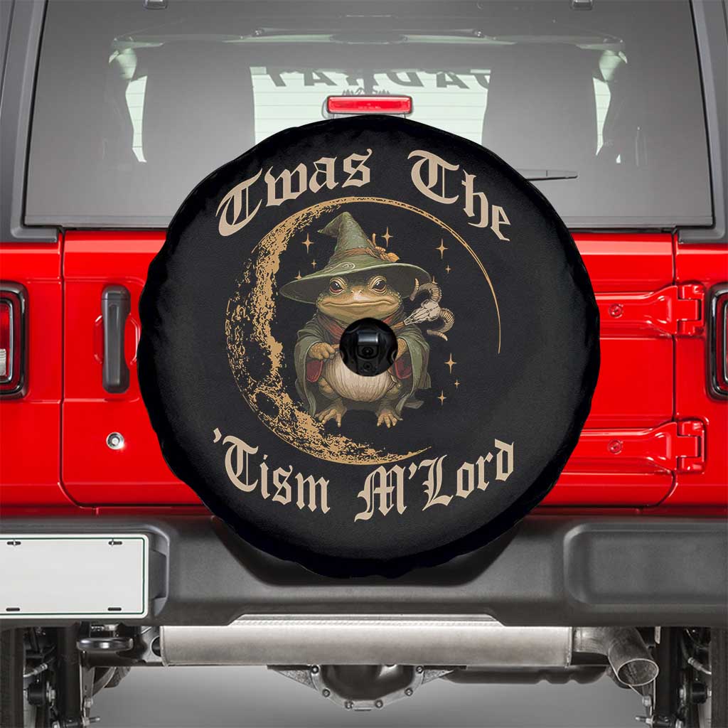 Twas the Tism MLord Frog Spare Tire Cover Funny Anti Social Meme TS10 Black Print Your Wear