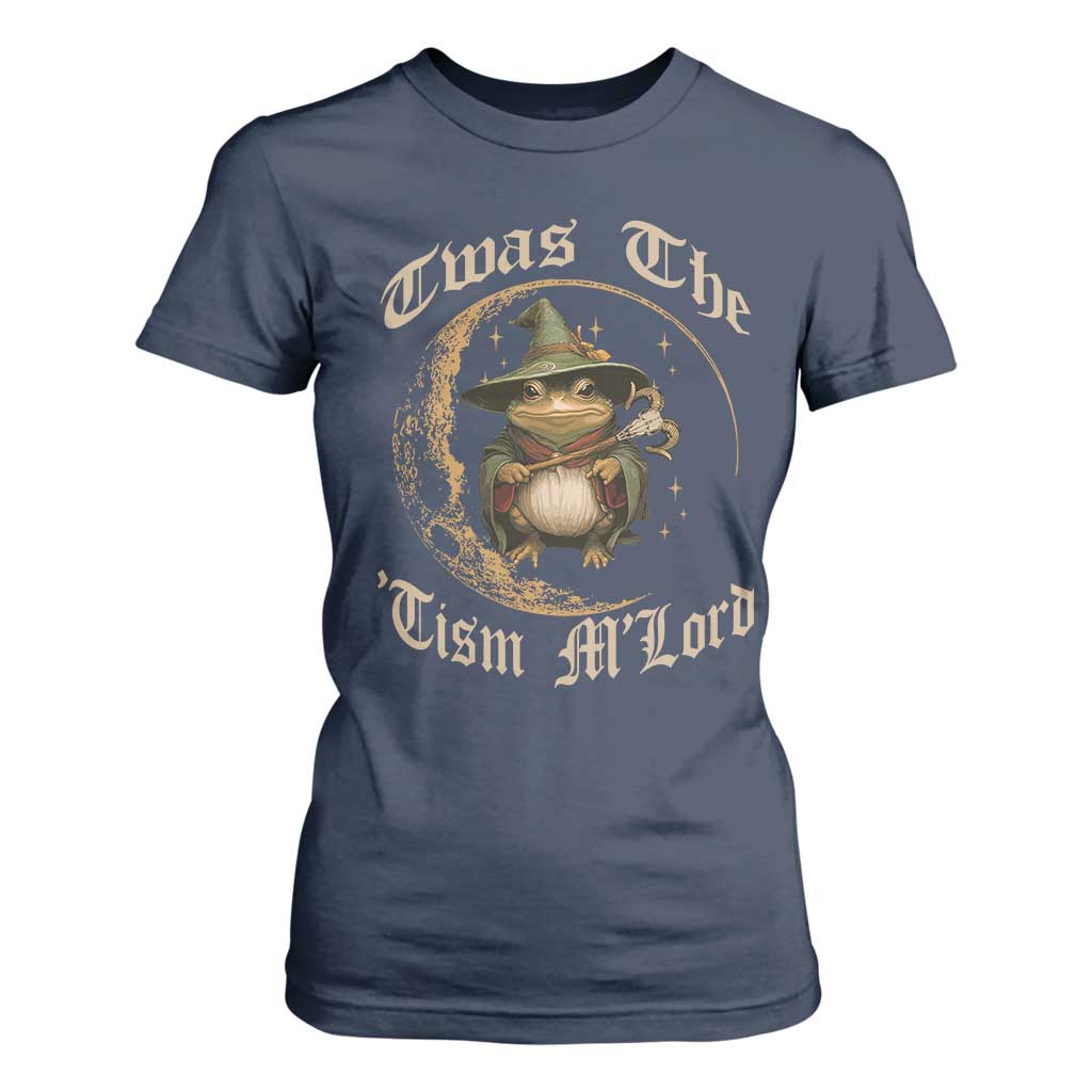 Twas the Tism MLord Frog T Shirt For Women Funny Anti Social Meme TS10 Navy Print Your Wear