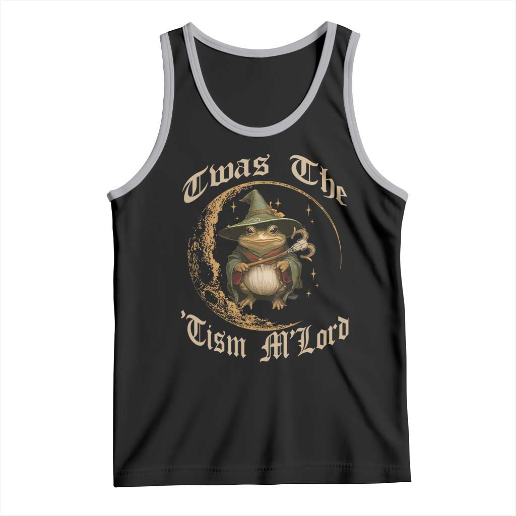 Twas the Tism MLord Frog Tank Top Funny Anti Social Meme TS10 Black Athletic Heather Print Your Wear