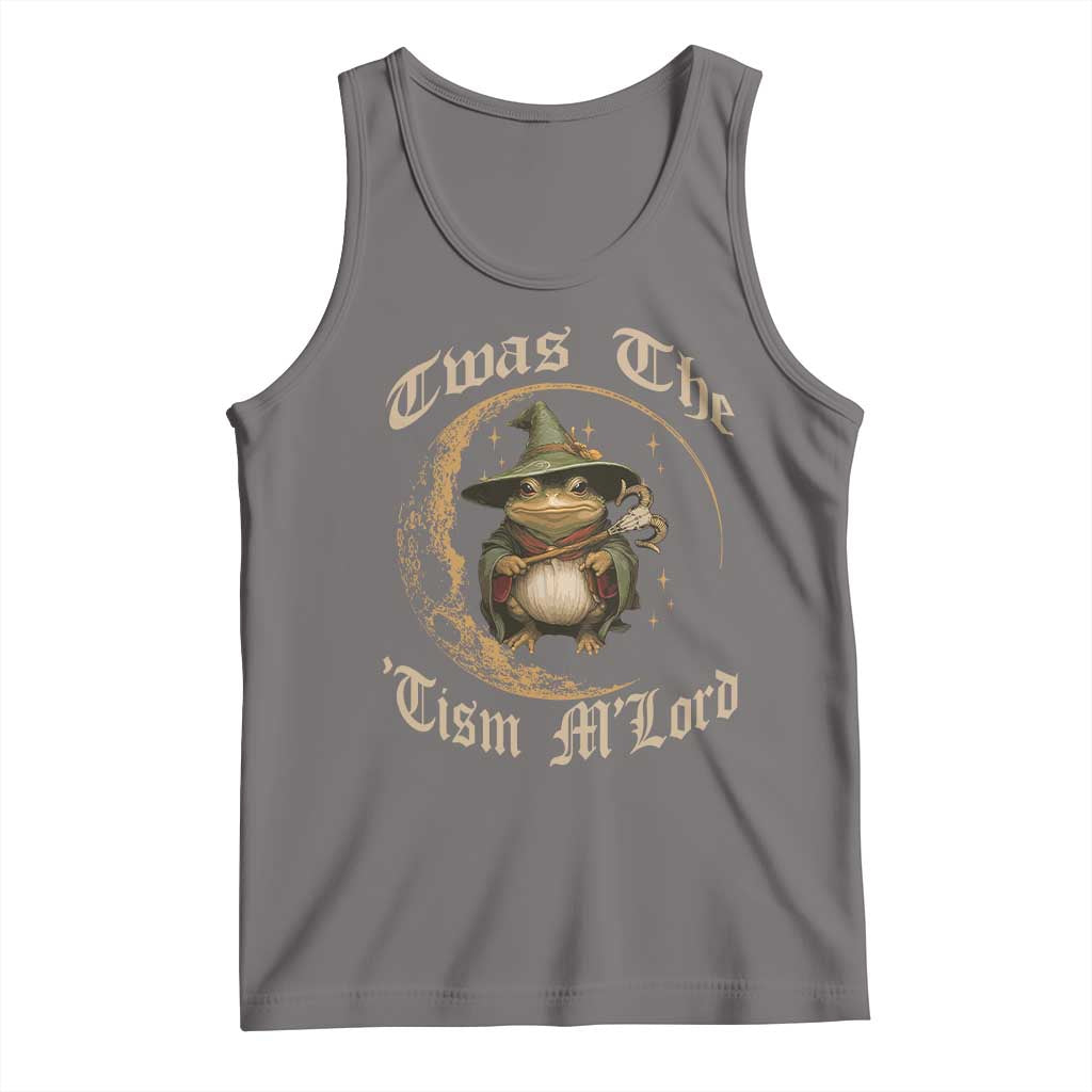 Twas the Tism MLord Frog Tank Top Funny Anti Social Meme TS10 Deep Heather Print Your Wear