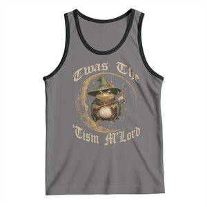 Twas the Tism MLord Frog Tank Top Funny Anti Social Meme TS10 Deep Heather Black Print Your Wear