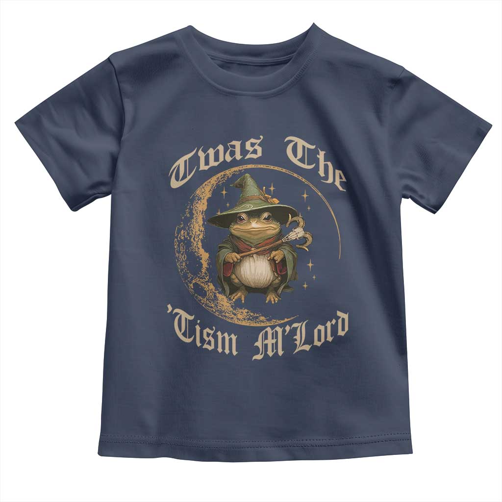 Twas the Tism MLord Frog Toddler T Shirt Funny Anti Social Meme TS10 Navy Print Your Wear