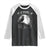 Black Crow F-Caw-F Raglan Shirt Funny Raven Moon Gothic Adult Humor TS10 Black White Print Your Wear