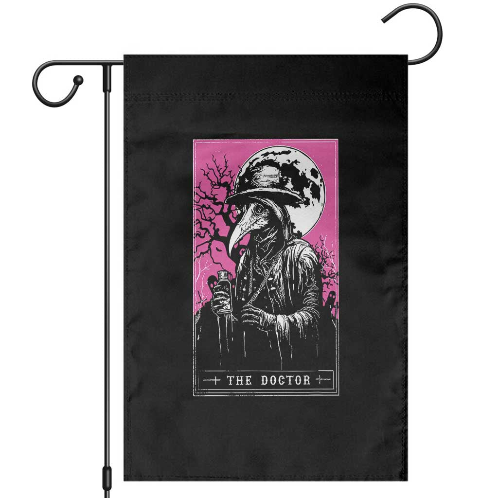 Plague Doctor Tarot Card Garden Flag Mysterious Horror Death Occult Satanic TS10 Black Print Your Wear