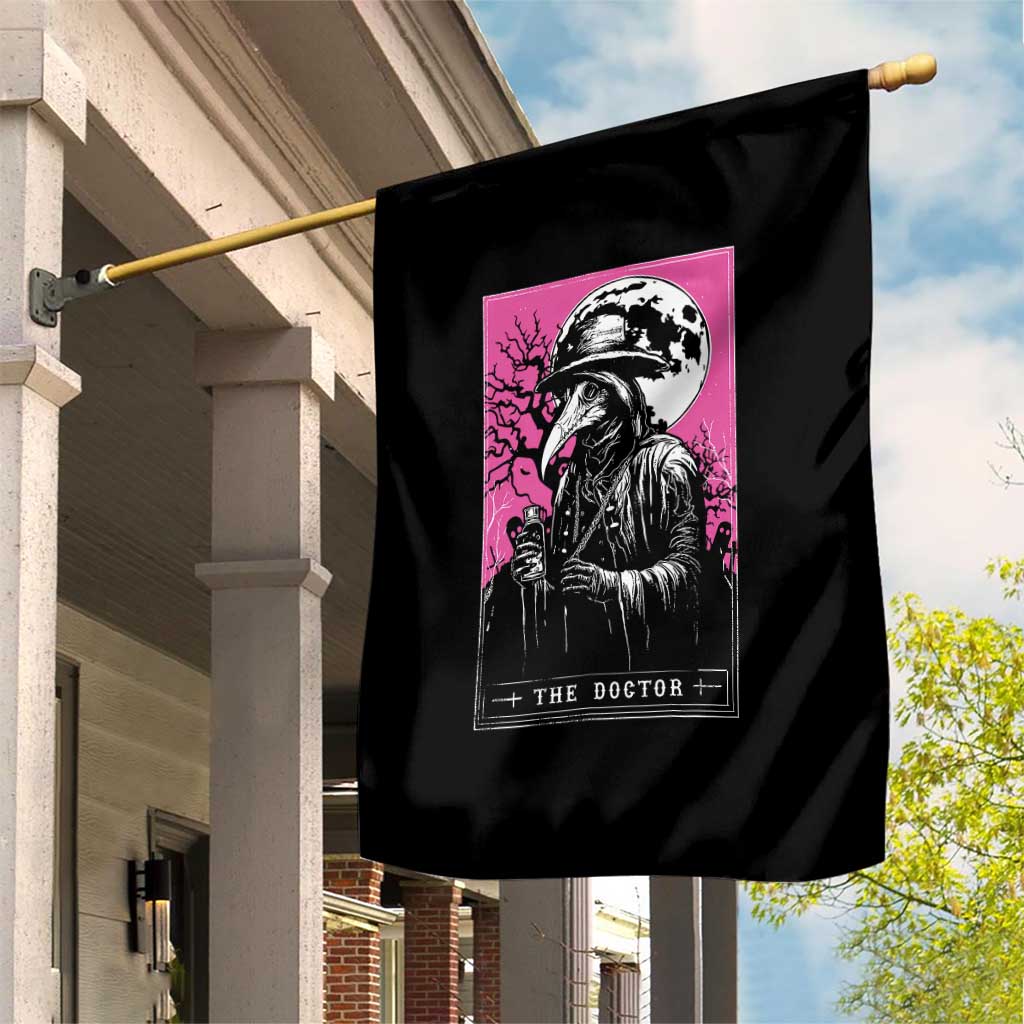Plague Doctor Tarot Card Garden Flag Mysterious Horror Death Occult Satanic TS10 Print Your Wear