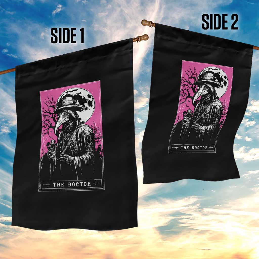 Plague Doctor Tarot Card Garden Flag Mysterious Horror Death Occult Satanic TS10 Print Your Wear