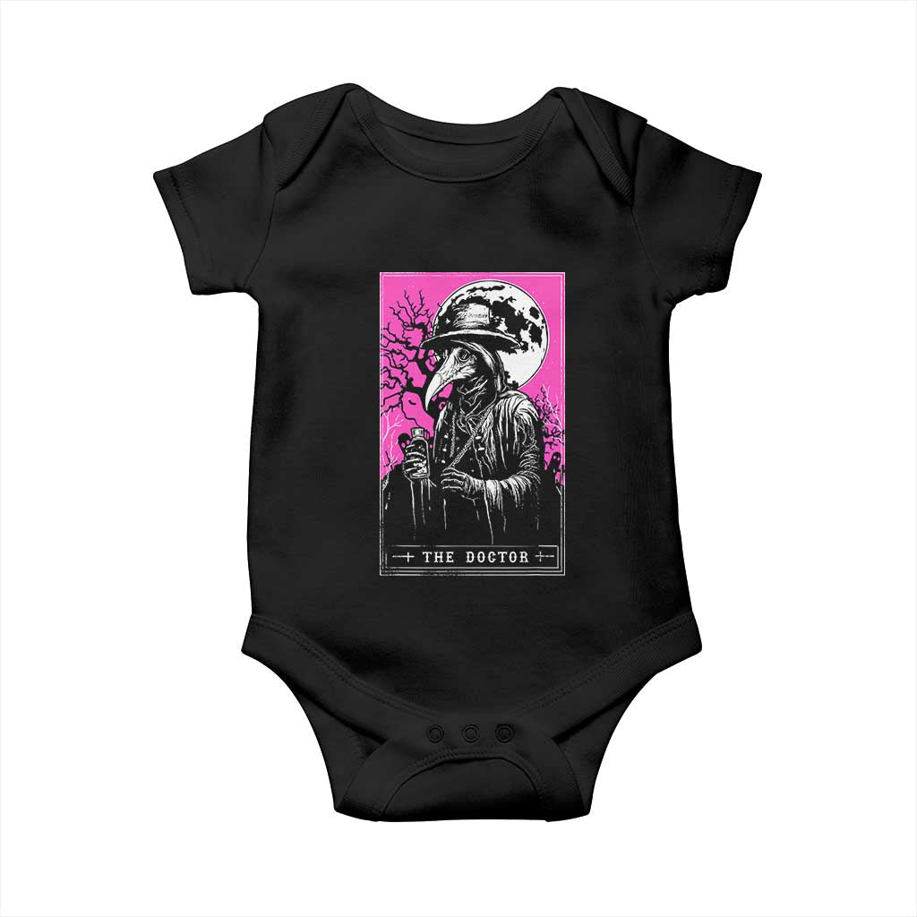 Plague Doctor Tarot Card Baby Onesie Mysterious Horror Death Occult Satanic TS10 Black Print Your Wear