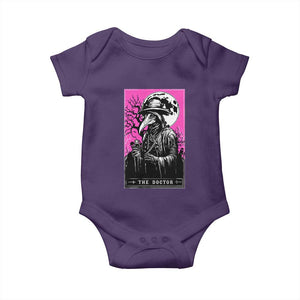 Plague Doctor Tarot Card Baby Onesie Mysterious Horror Death Occult Satanic TS10 Purple Print Your Wear