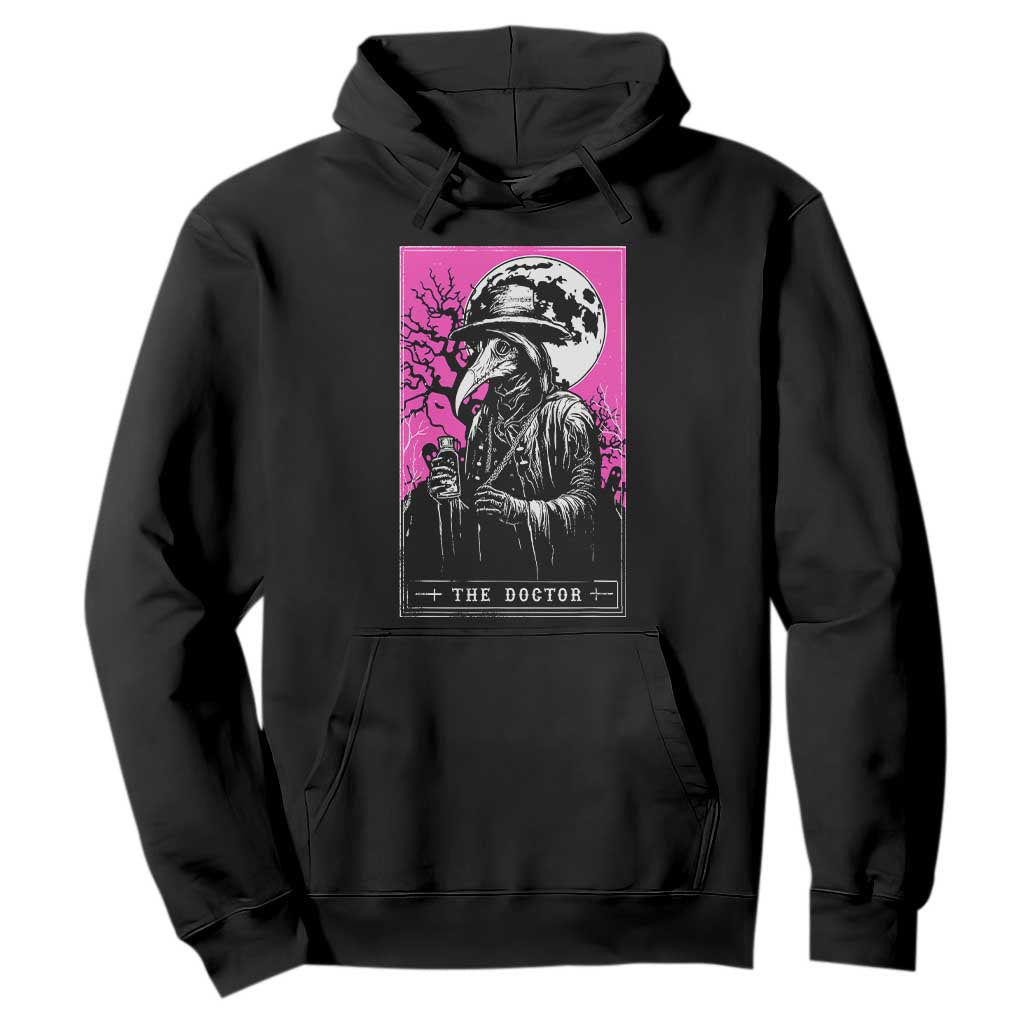 Plague Doctor Tarot Card Hoodie Mysterious Horror Death Occult Satanic TS10 Black Print Your Wear