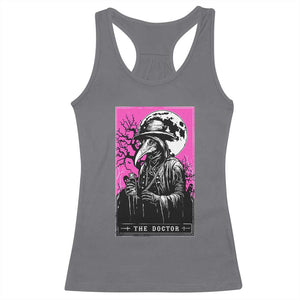 Plague Doctor Tarot Card Racerback Tank Top Mysterious Horror Death Occult Satanic TS10 Charcoal Print Your Wear