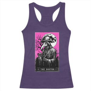 Plague Doctor Tarot Card Racerback Tank Top Mysterious Horror Death Occult Satanic TS10 Purple Print Your Wear