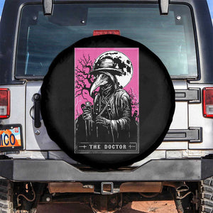 Plague Doctor Tarot Card Spare Tire Cover Mysterious Horror Death Occult Satanic TS10 No hole Black Print Your Wear