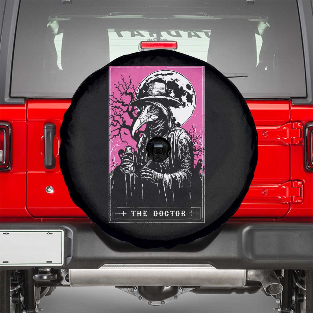 Plague Doctor Tarot Card Spare Tire Cover Mysterious Horror Death Occult Satanic TS10 Black Print Your Wear